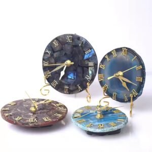 Agate Clock Natural Stone