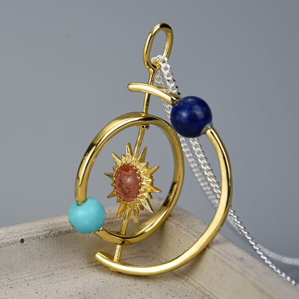 Solar system Lapis Lazuli, Turquoise & Sunstone - Image 3