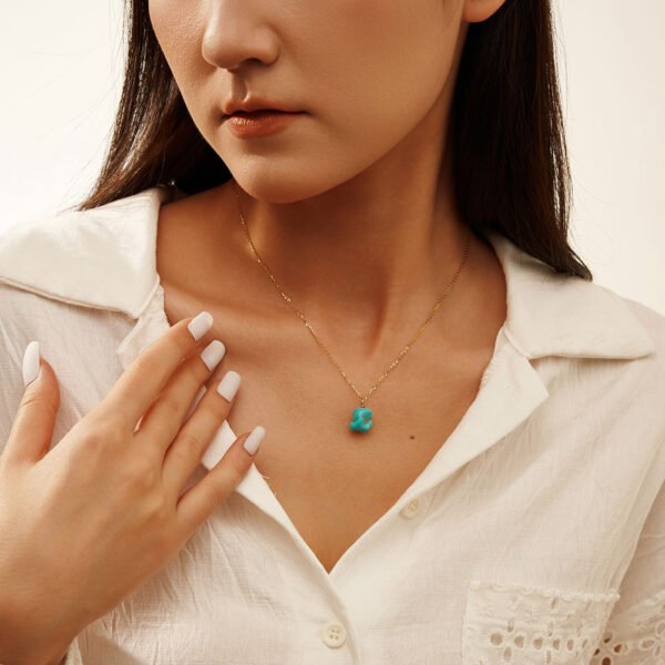 Turquoise Natural Stone Necklace Designs - Image 4