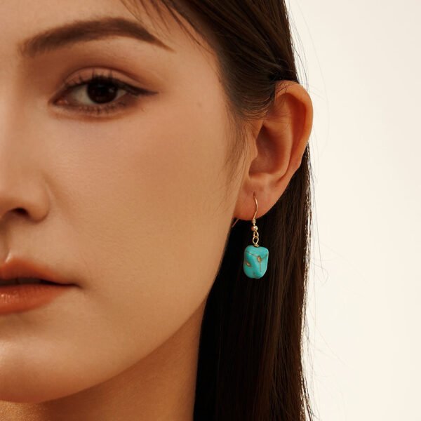 Turquoise Natural Stone Earring Designs - Image 3