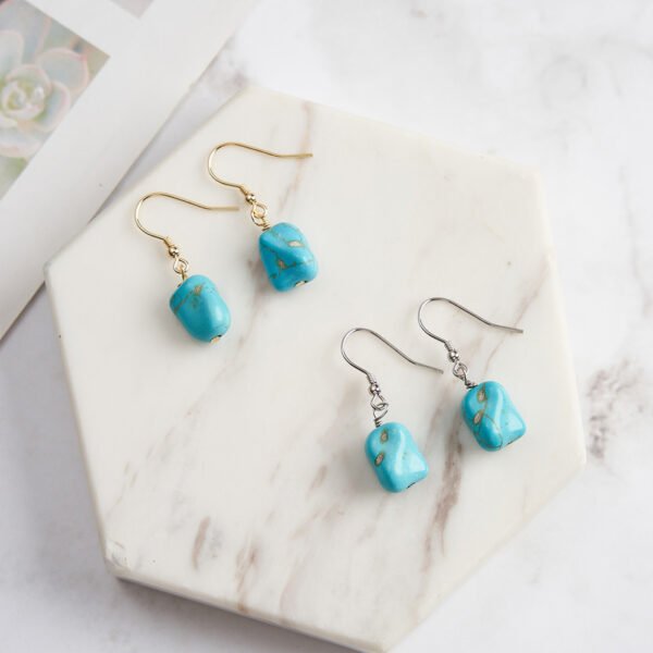 Turquoise Natural Stone Earring Designs - Image 2