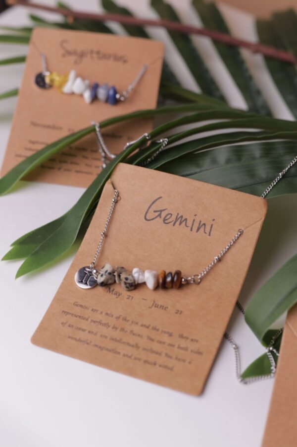 Zodiac Necklace Natural Stone - Image 7