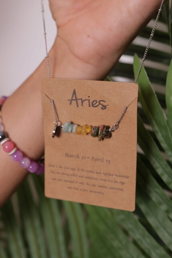 Zodiac Necklace Natural Stone - Image 13